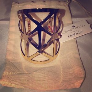 Towne & Reese Robbie Gold Cuff Bracelet